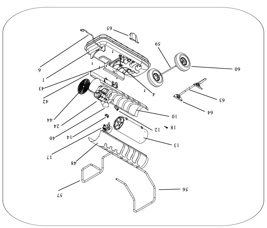 SIP INDUSTRIAL 09560 Fireball 50XD Diesel Space Heater - Figure 20