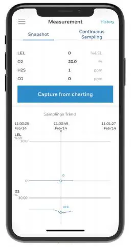 Honeywell THREE PORTABLE COMPLIANCE DETECTORS User Guide - Capture form charting