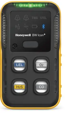 Honeywell THREE PORTABLE COMPLIANCE DETECTORS User Guide - Honeywell BW™ Icon +