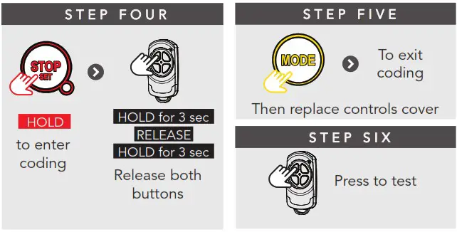 automatic TECHNOLOGY GDO 12Hir High Rolling Door Opener - CODING A REMOTE CONTROL 2