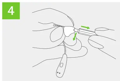 PHONAK ActiveVent Receiver - Insert a new wax filter 4