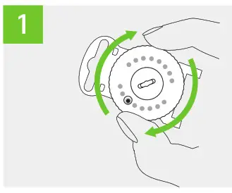 PHONAK ActiveVent Receiver - Insert a new wax filter
