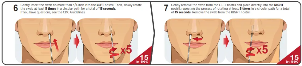 AccessBio CareStart COVID-19-Gently insert the s