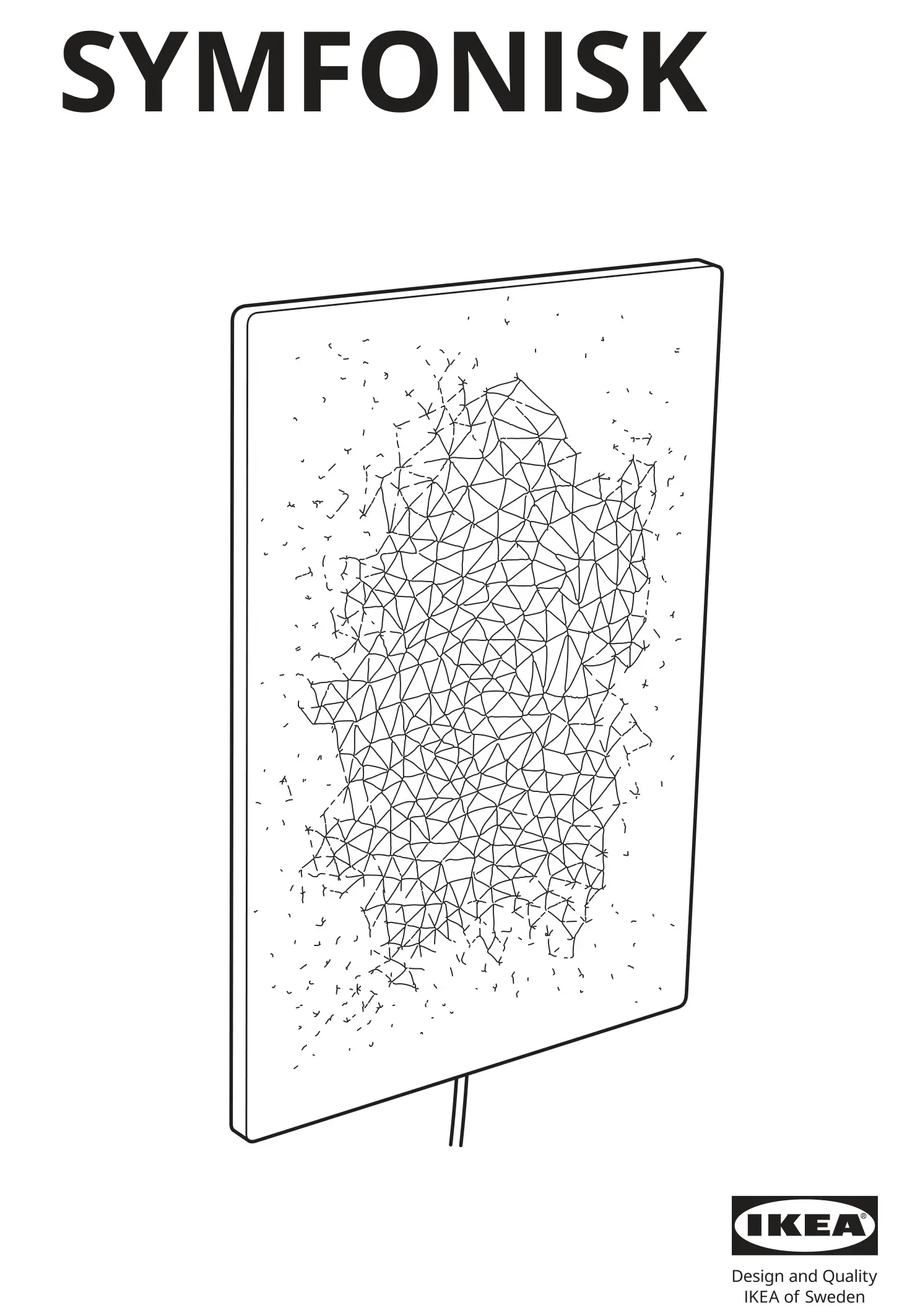 IKEA 404.873.20 SYMFONISK Wi-Fi Speaker Picture Frame Instruction Manual