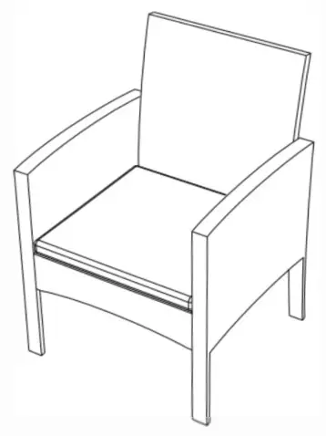 SHANGRI-LA SLREDOTDNBASLREDOTDBBA Redmond 4 Piece Outdoor Furniture Lounge Set - ASSEMBLY-4