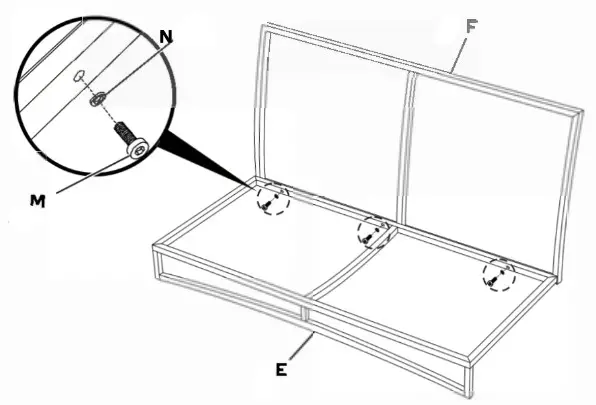 SHANGRI-LA SLREDOTDNBASLREDOTDBBA Redmond 4 Piece Outdoor Furniture Lounge Set - ASSEMBLY-5