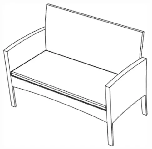 SHANGRI-LA SLREDOTDNBASLREDOTDBBA Redmond 4 Piece Outdoor Furniture Lounge Set - ASSEMBLY-9