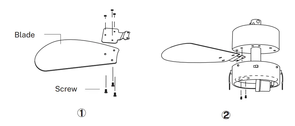 CREATE WINDLIGHT EASY SilentCeiling Fan -MOUNT AND HANG THE FAN 1