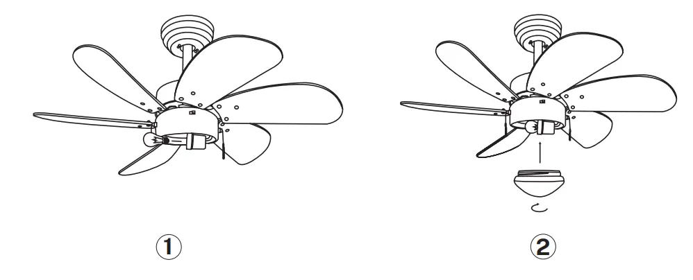 CREATE WINDLIGHT EASY SilentCeiling Fan -MOUNT AND HANG THE FAN 2