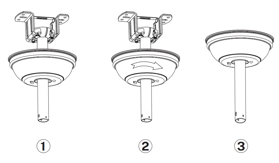CREATE WINDLIGHT EASY SilentCeiling Fan - MOUNTING THE ROSETTE