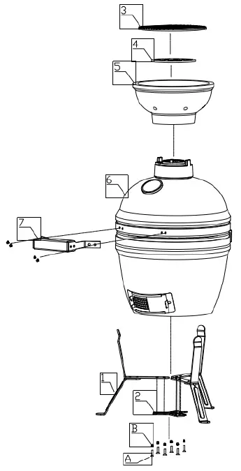 Livoo DOC283 KAMADO Ceramic Barbecue 2