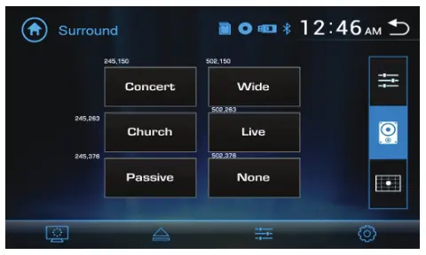 JENSEN CR271ML 7” Capacitive Touch Screen Multimedia Mechless - Audio Settings 1