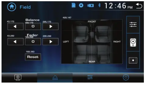 JENSEN CR271ML 7” Capacitive Touch Screen Multimedia Mechless - Audio Settings 2