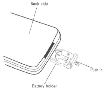JENSEN CR271ML 7” Capacitive Touch Screen Multimedia Mechless - Insert the battery holder