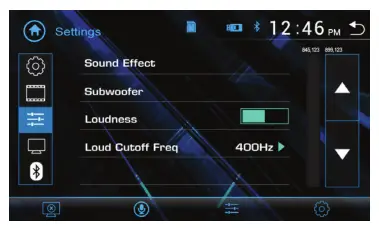JENSEN CR271ML 7” Capacitive Touch Screen Multimedia Mechless - Settings Menu