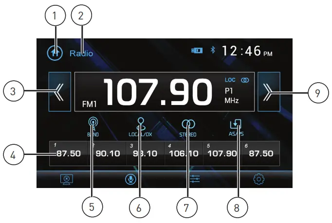 JENSEN CR271ML 7” Capacitive Touch Screen Multimedia Mechless - Tuner Operation