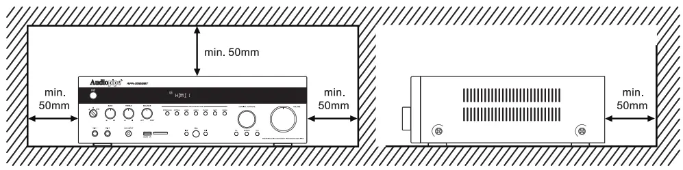 Audiopipe APA 3500BT 3500W Audio Video Amplifier Receiver - fig