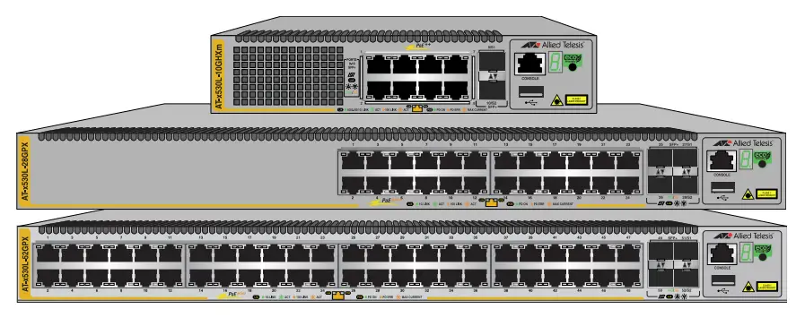 Telesis x530L Series Gigabit Layer 3 Ethernet Switches