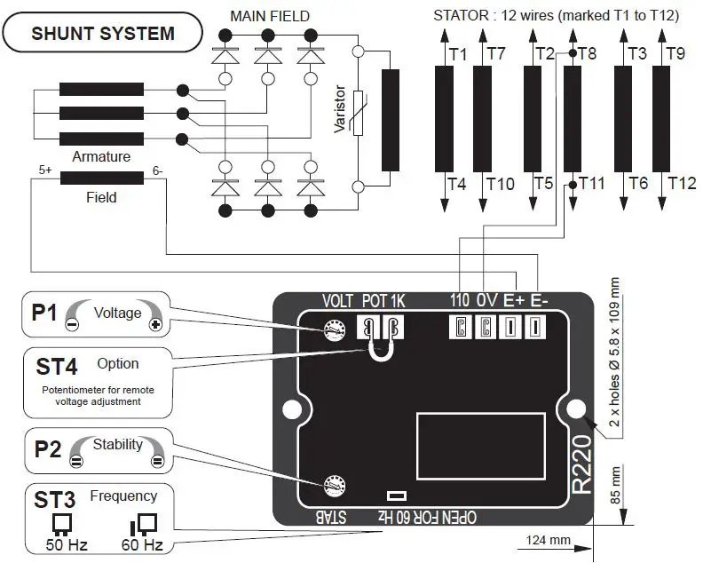 Nidec R220 AVR Automatic Voltage Regulator-1
