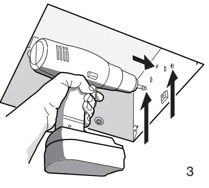 Mount fan to ceiling
structure