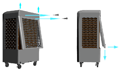 HESSAIRE MC26A 2100 CFM Mobile Evaporative Cooler - FIG 4