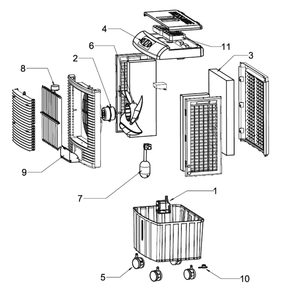 HESSAIRE MC26A 2100 CFM Mobile Evaporative Cooler - FIG5