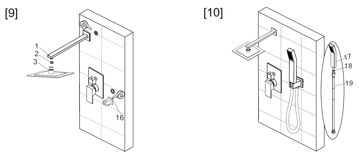 LIVING basics Single Handle Pressure Balance Bath Faucets 10