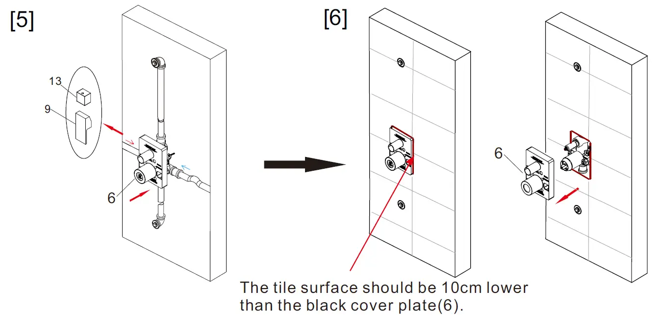 LIVING basics Single Handle Pressure Balance Bath Faucets 8