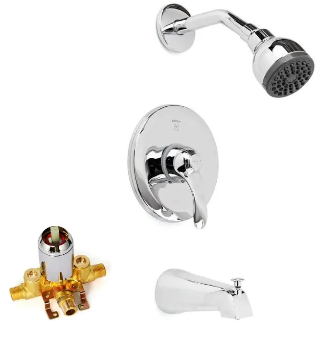 LIVING basics Single Handle Pressure Balance Bath Faucets