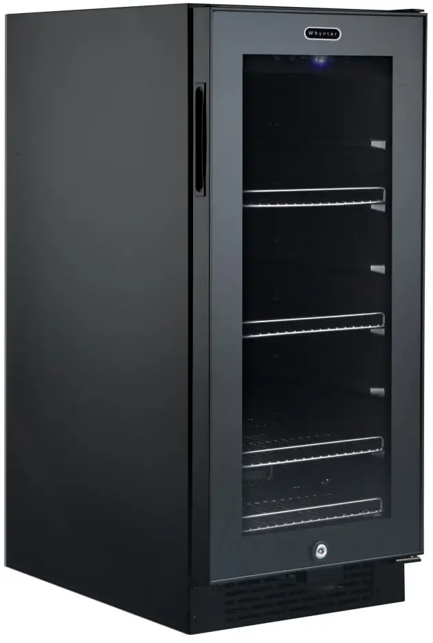 Whynter BBR-801BG Built-in Black Glass 80-can capacity 3.0 cu ft. Beverage Refrigerator