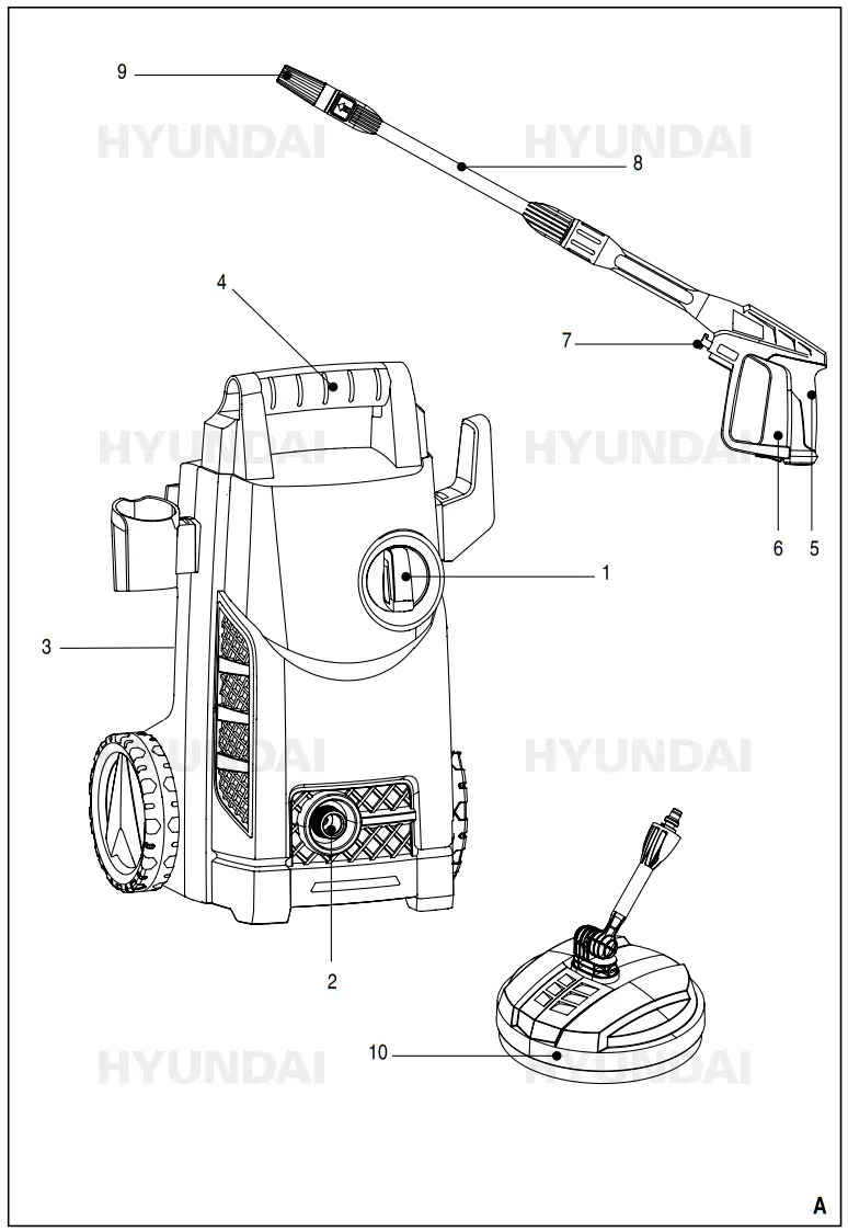 HYUNDAI 57507 High Pressure Washer - fig