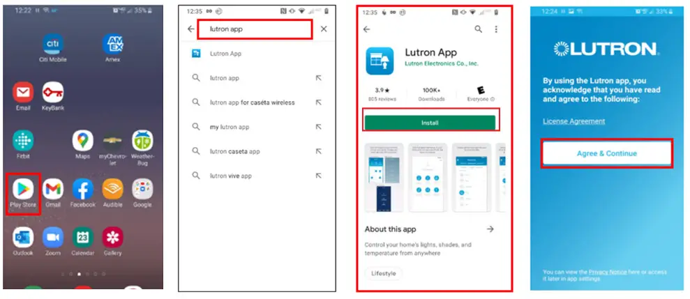 782 HomeWorks with Lutron App - Android Devices