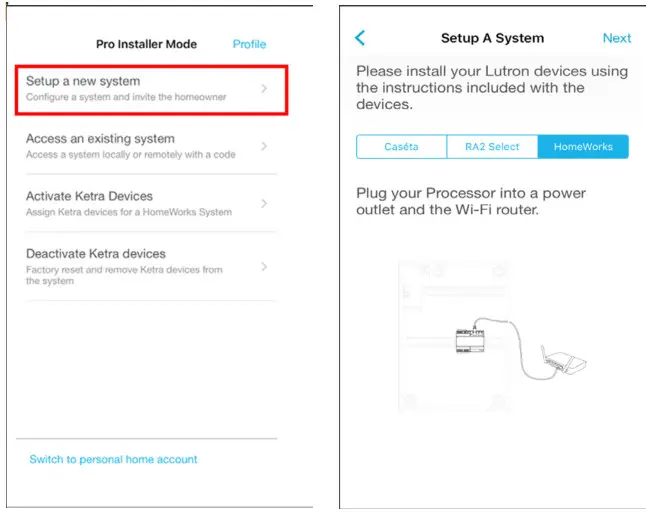 782 HomeWorks with Lutron App - HomeWorks