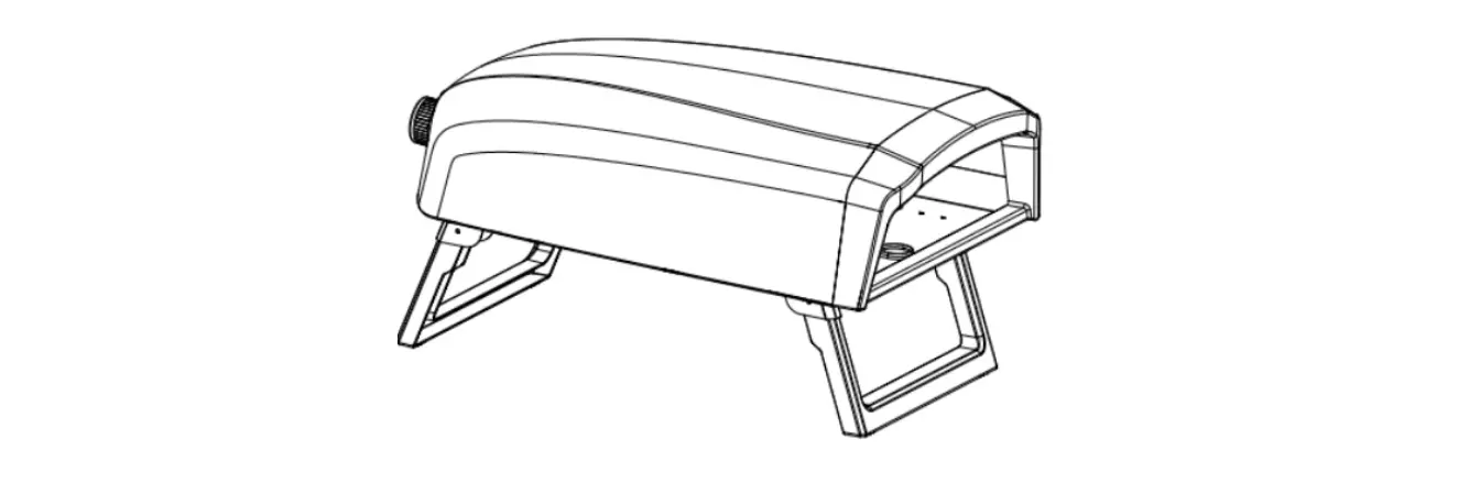 Commercial Chef Chgspzov Portable Gas-powered Outdoor Pizza Oven User Manual