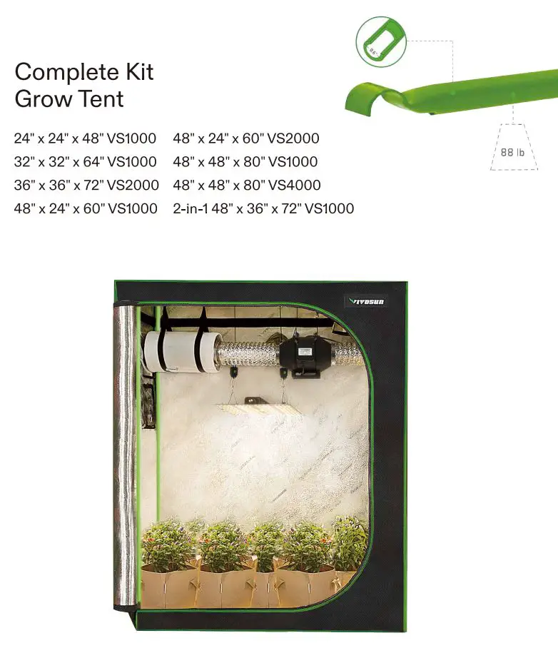 VIVOSUN 96x96x80 Inch Grow Tent Instruction Manual - Grow Tent Collection