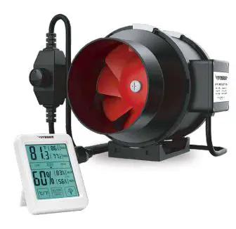 VIVOSUN 96x96x80 Inch Grow Tent Instruction Manual - Inline Fan with Control Panel & Plate