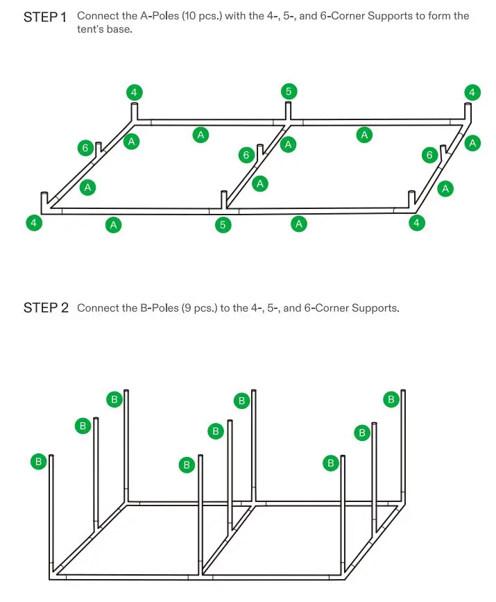 VIVOSUN 96x96x80 Inch Grow Tent Instruction Manual - Tent Setup