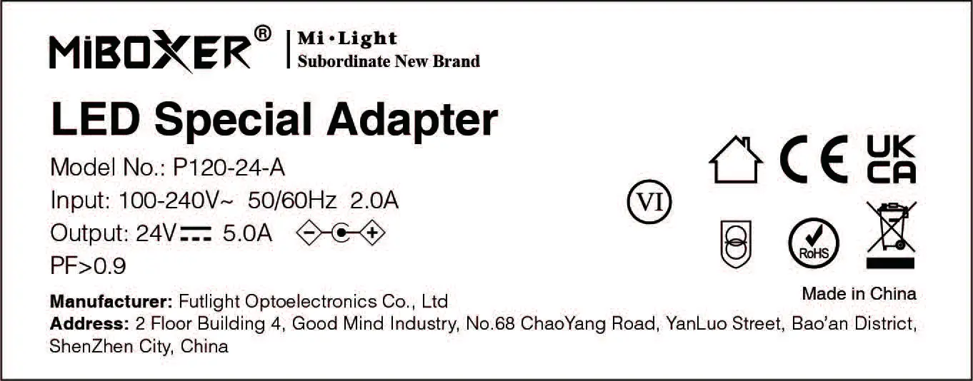 MiBOXER P120-24-A LED Special Adapter Series-04