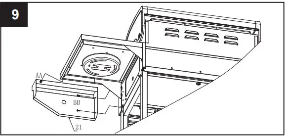 THE HOME DEPOT GXY410 4-Burner LP Gas Grill With Side Burner Instruction Manual - First Assemble the M6x12mm bolt