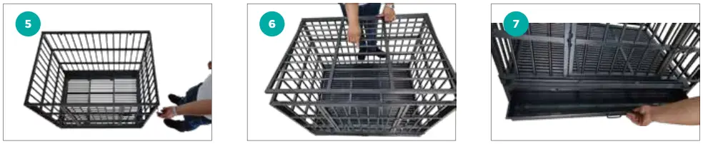 frisco-280101-Ultimate-Foldable-and-Stackable-Heavy-Duty-Steel-Metal-Single-Door-Dog-Crate-fig-4