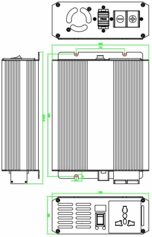 RS PRO 179 3326 DC AC Power Inverters - fig 1