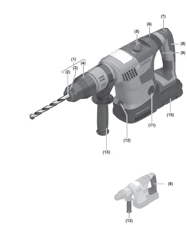 BOSCH-GBH-18V-36 C-Professional-Cordless-Rotary-Hammer-1