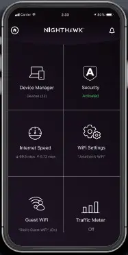 NETGEAR Nighthawk Mesh WiFi 6 System MK63 - app