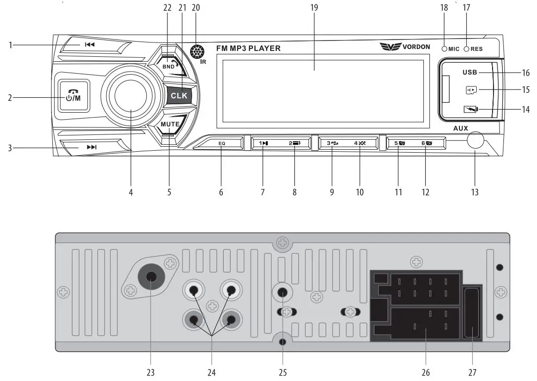 VORDON-HT-202-Car-Radio-AUX-USB-BT-SD-Hint-FIG 2