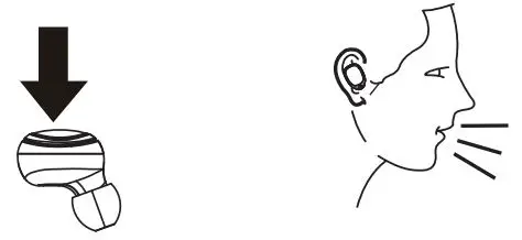 TWS Bluetooth Headset BS228GB User Manual - Answer End a Call