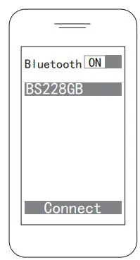 TWS Bluetooth Headset BS228GB User Manual - Cell phone begins to search for Bluetooth