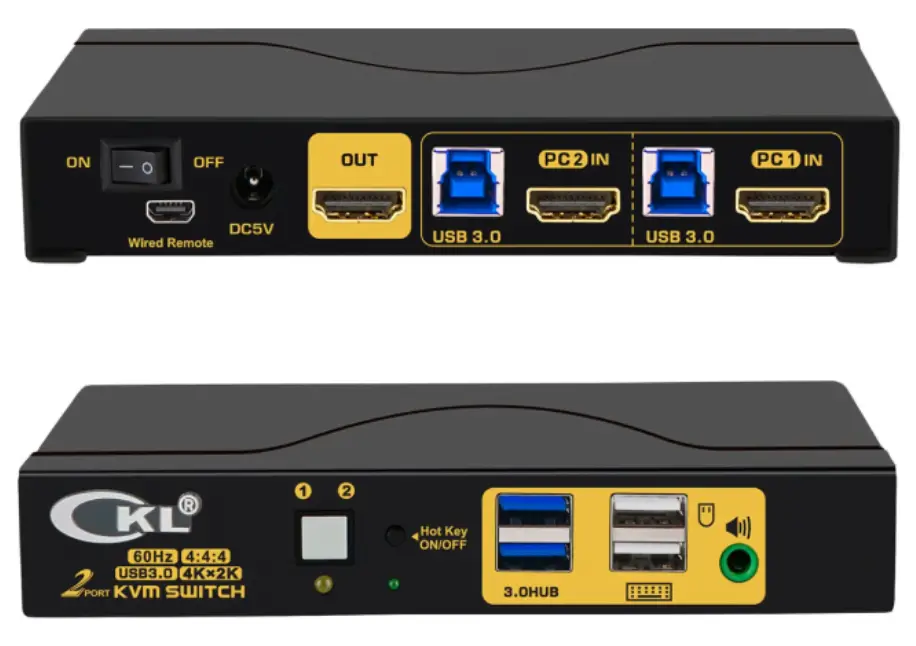 CKL-62HUA-3 HDMI 2.0 KVM Switch