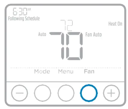 Honeywell T4 Pro Programmable Thermostat - operation settings