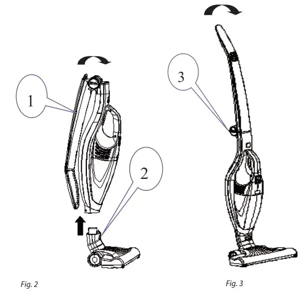 ARDESTO CVC-X0521WG Cordless Vacuum Cleaner - Figure 2-3