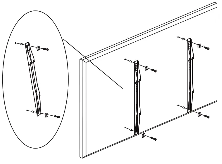 SunBrite SB-WM-F-L-BL Weatherproof Universal Fixed and Tilt Mounts - Mount Arms to TV